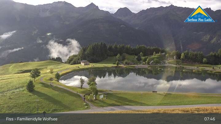 Archiv Foto Webcam Fiss: Ausflugsziel Wolfsee