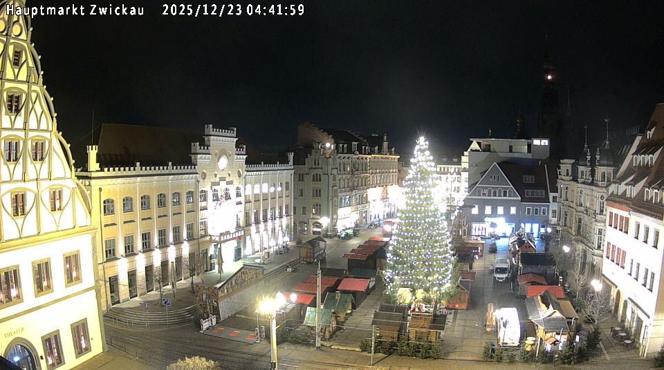 Archiv Foto Webcam Hauptmarkt Zwickau