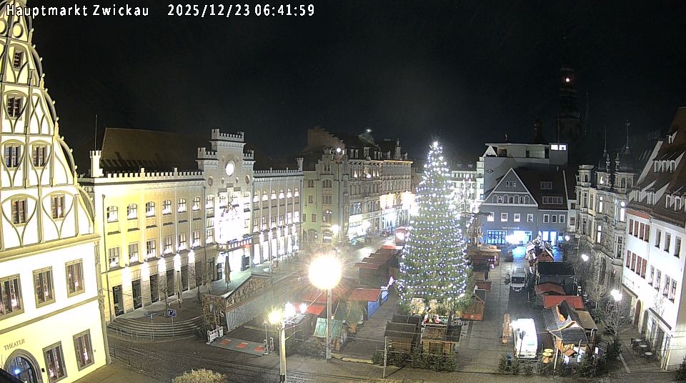 Archiv Foto Webcam Hauptmarkt Zwickau
