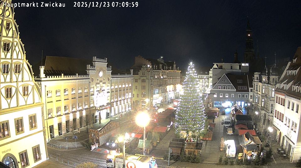 Archiv Foto Webcam Hauptmarkt Zwickau