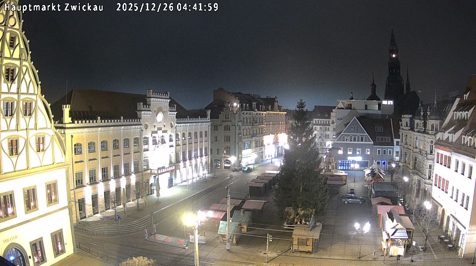 Archiv Foto Webcam Hauptmarkt Zwickau
