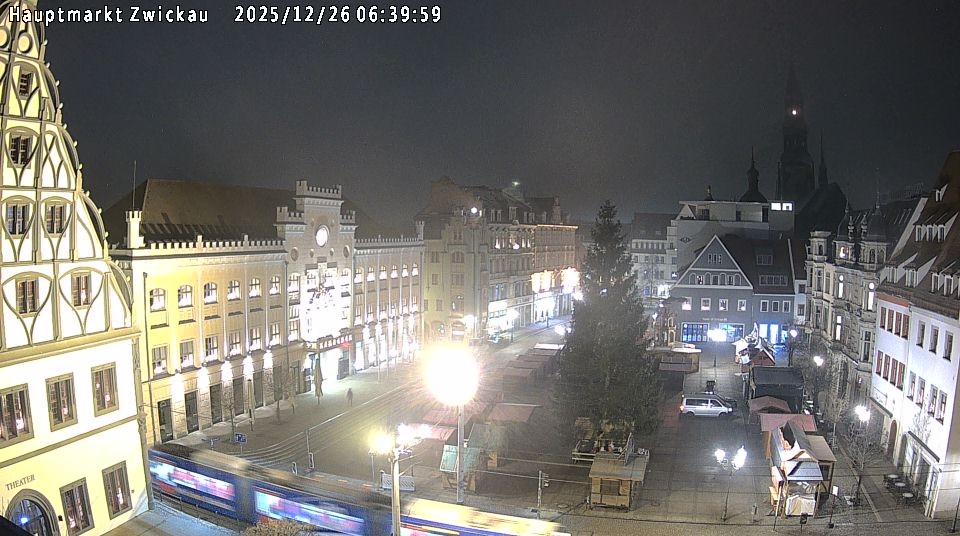 Archiv Foto Webcam Hauptmarkt Zwickau