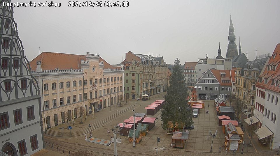 Archiv Foto Webcam Hauptmarkt Zwickau