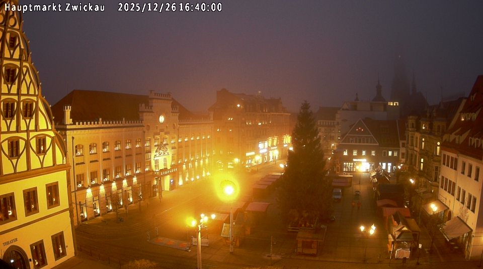 Archiv Foto Webcam Hauptmarkt Zwickau