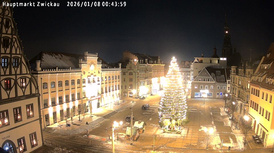 Archiv Foto Webcam Hauptmarkt Zwickau