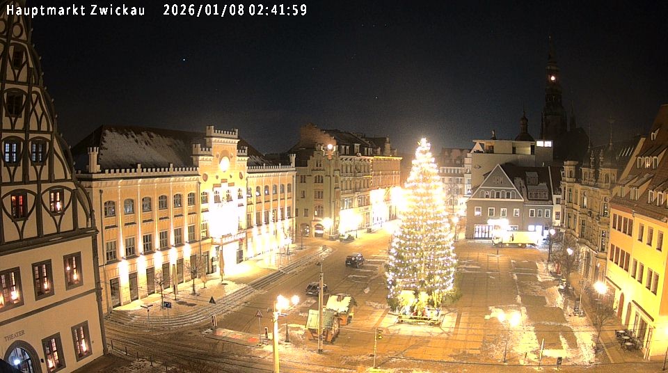 Archiv Foto Webcam Hauptmarkt Zwickau