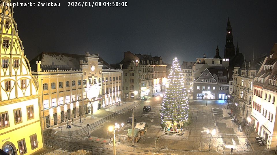 Archiv Foto Webcam Hauptmarkt Zwickau