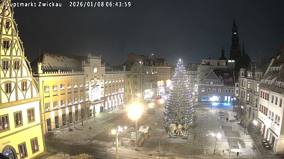 Archiv Foto Webcam Hauptmarkt Zwickau