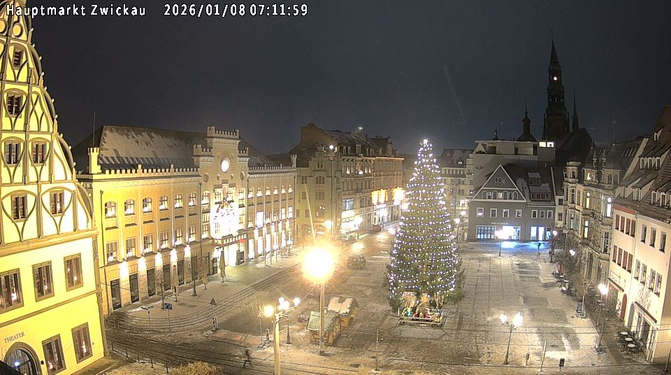 Archiv Foto Webcam Hauptmarkt Zwickau