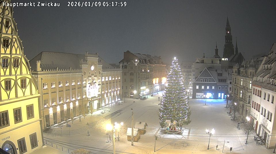 Archiv Foto Webcam Hauptmarkt Zwickau