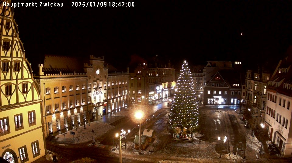 Archiv Foto Webcam Hauptmarkt Zwickau
