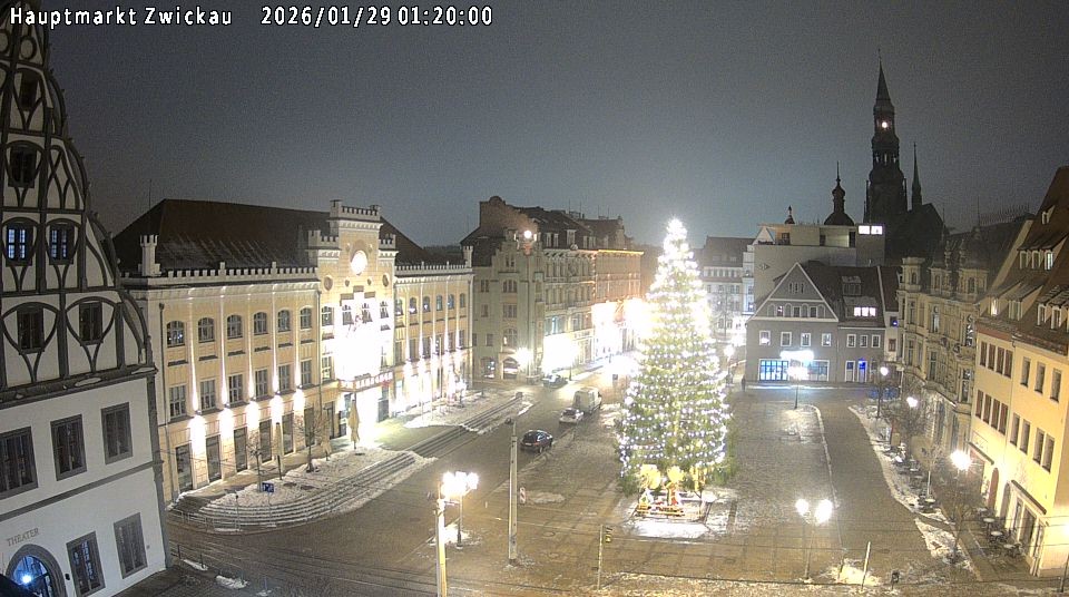 Archiv Foto Webcam Hauptmarkt Zwickau