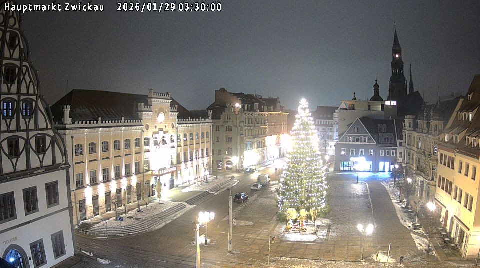 Archiv Foto Webcam Hauptmarkt Zwickau