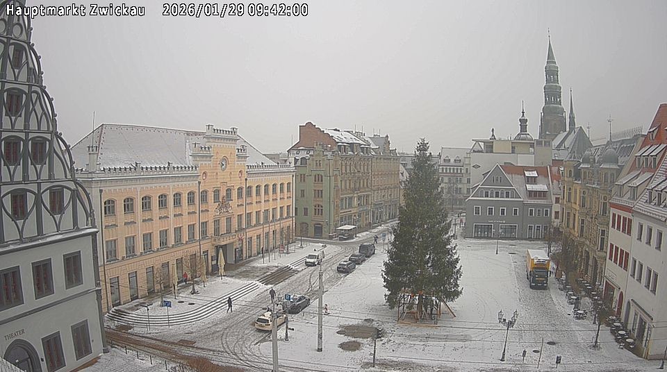 Archiv Foto Webcam Hauptmarkt Zwickau