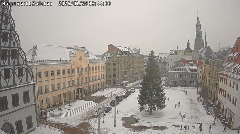 Archiv Foto Webcam Hauptmarkt Zwickau