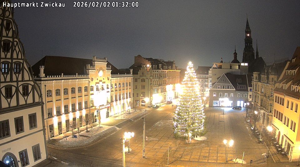 Archiv Foto Webcam Hauptmarkt Zwickau