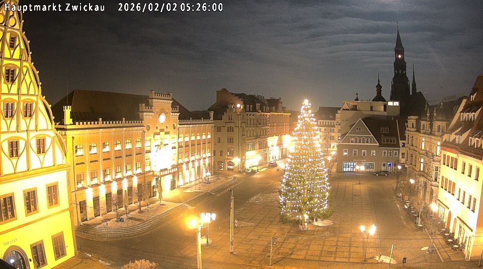 Archiv Foto Webcam Hauptmarkt Zwickau