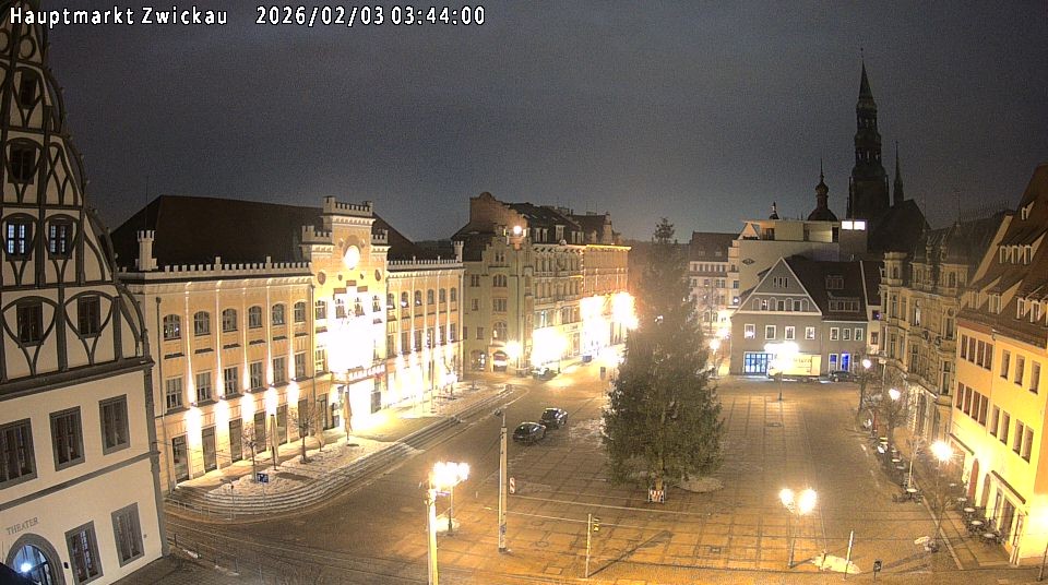 Archiv Foto Webcam Hauptmarkt Zwickau
