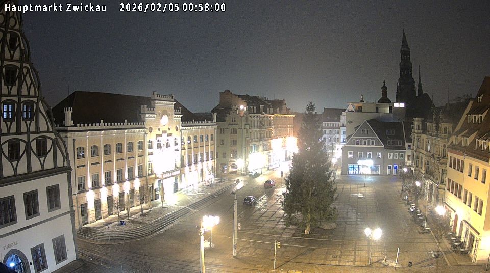 Archiv Foto Webcam Hauptmarkt Zwickau