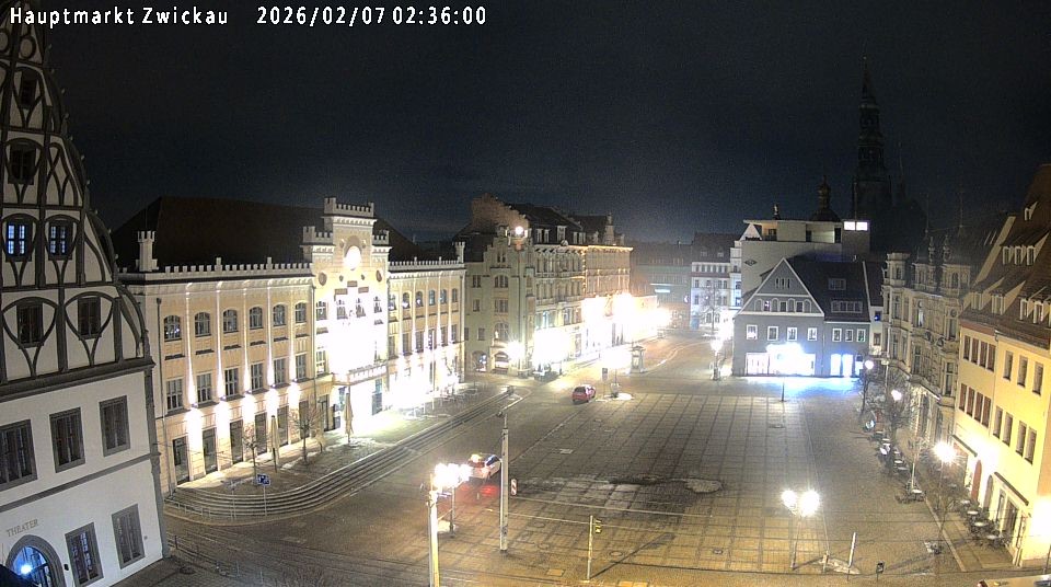 Archiv Foto Webcam Hauptmarkt Zwickau
