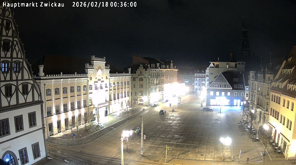 Archiv Foto Webcam Hauptmarkt Zwickau