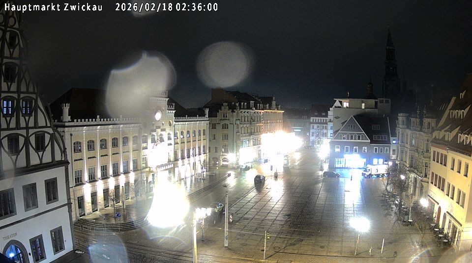 Archiv Foto Webcam Hauptmarkt Zwickau