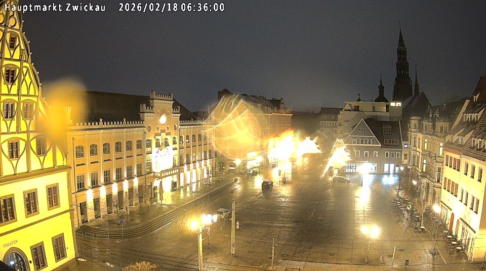 Archiv Foto Webcam Hauptmarkt Zwickau
