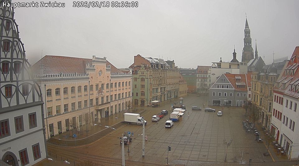 Archiv Foto Webcam Hauptmarkt Zwickau