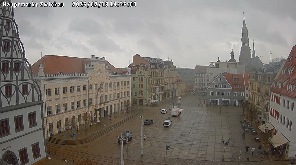 Archiv Foto Webcam Hauptmarkt Zwickau