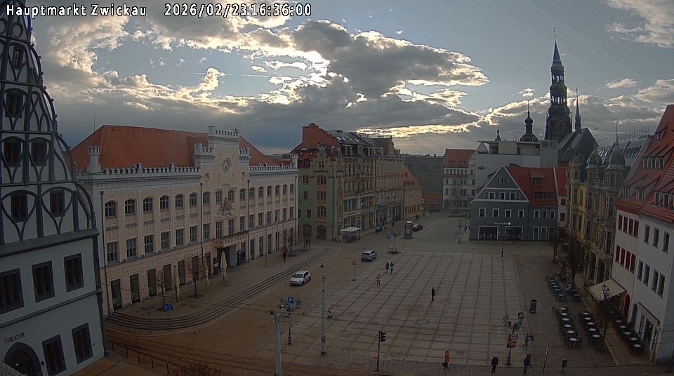 Archiv Foto Webcam Hauptmarkt Zwickau