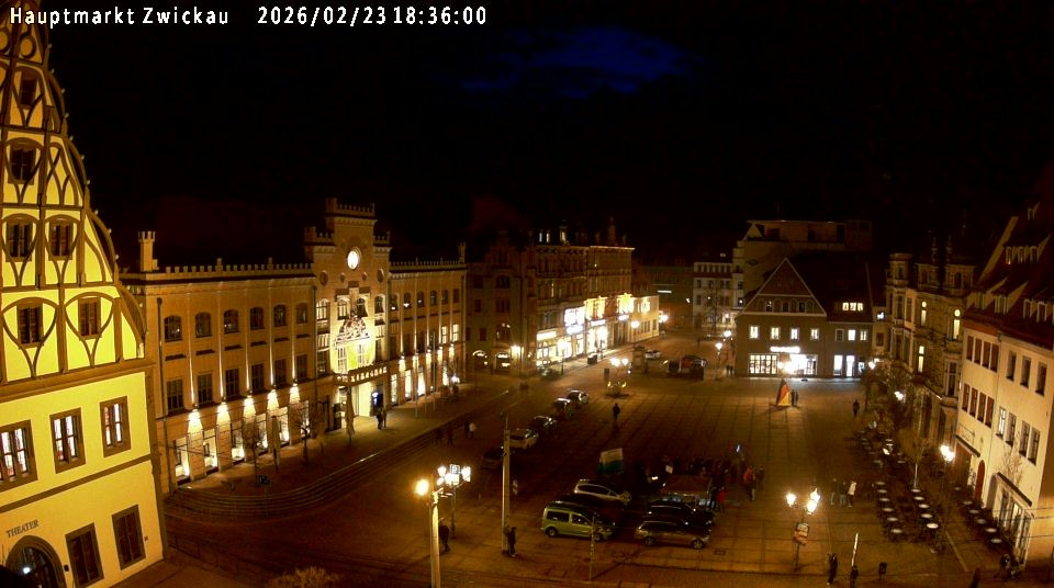 Archiv Foto Webcam Hauptmarkt Zwickau