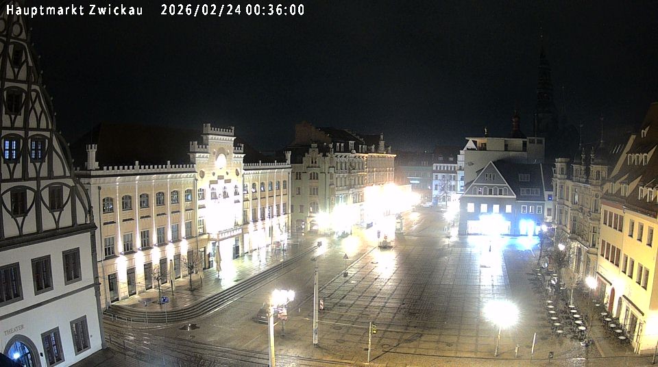 Archiv Foto Webcam Hauptmarkt Zwickau