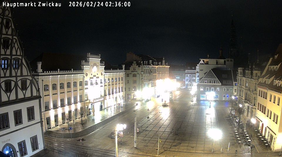 Archiv Foto Webcam Hauptmarkt Zwickau