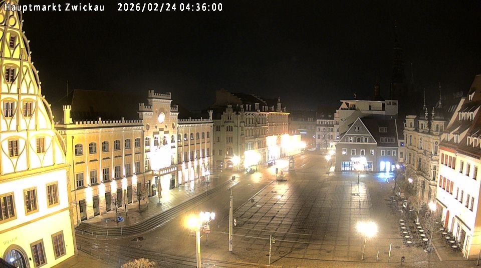 Archiv Foto Webcam Hauptmarkt Zwickau