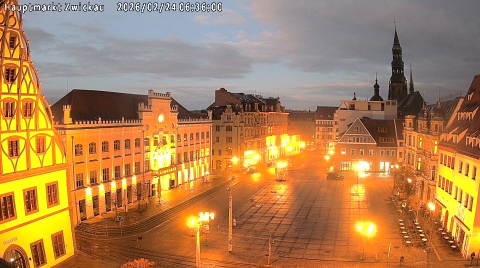 Archiv Foto Webcam Hauptmarkt Zwickau