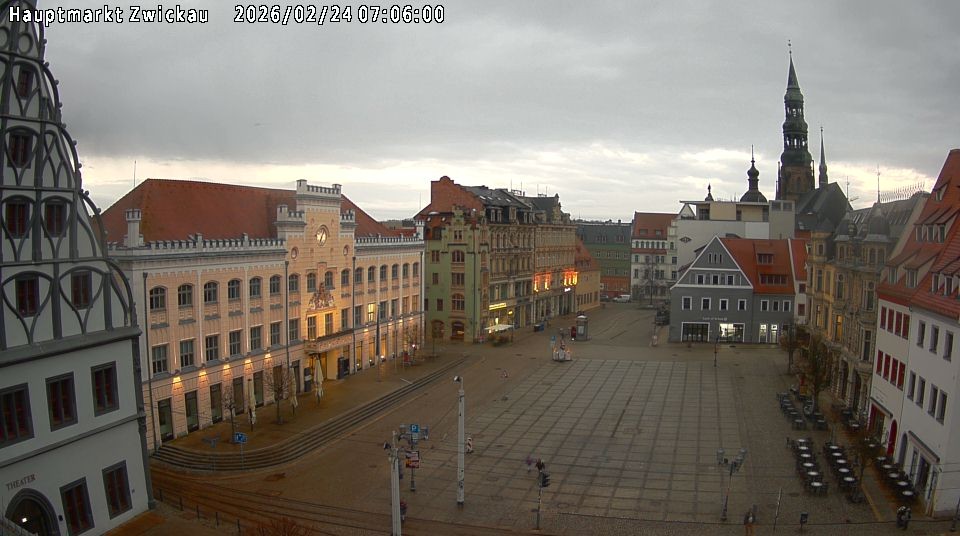 Archiv Foto Webcam Hauptmarkt Zwickau