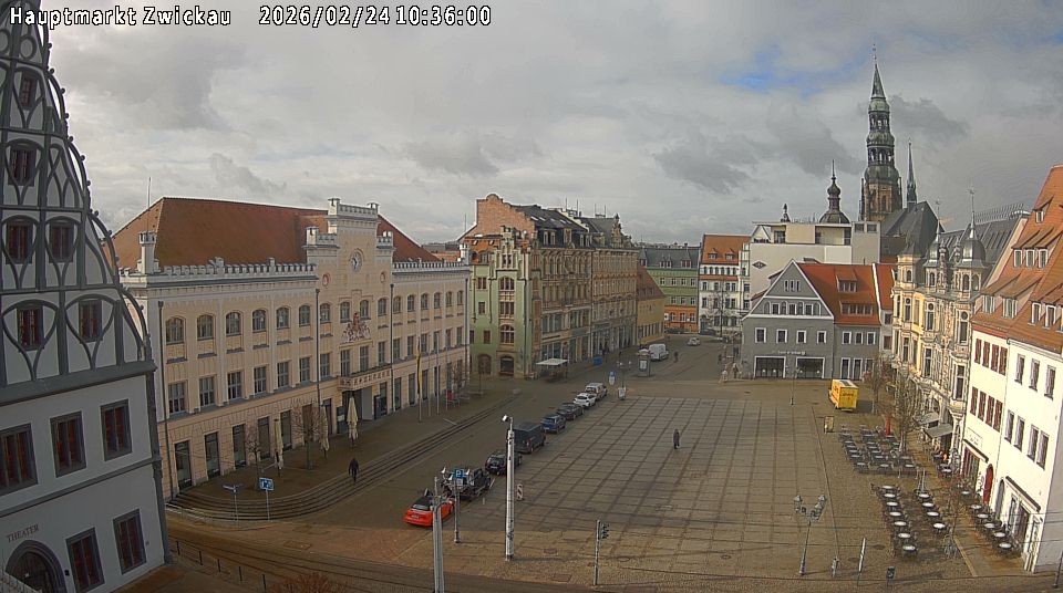 Archiv Foto Webcam Hauptmarkt Zwickau