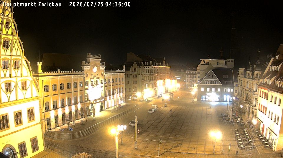 Archiv Foto Webcam Hauptmarkt Zwickau