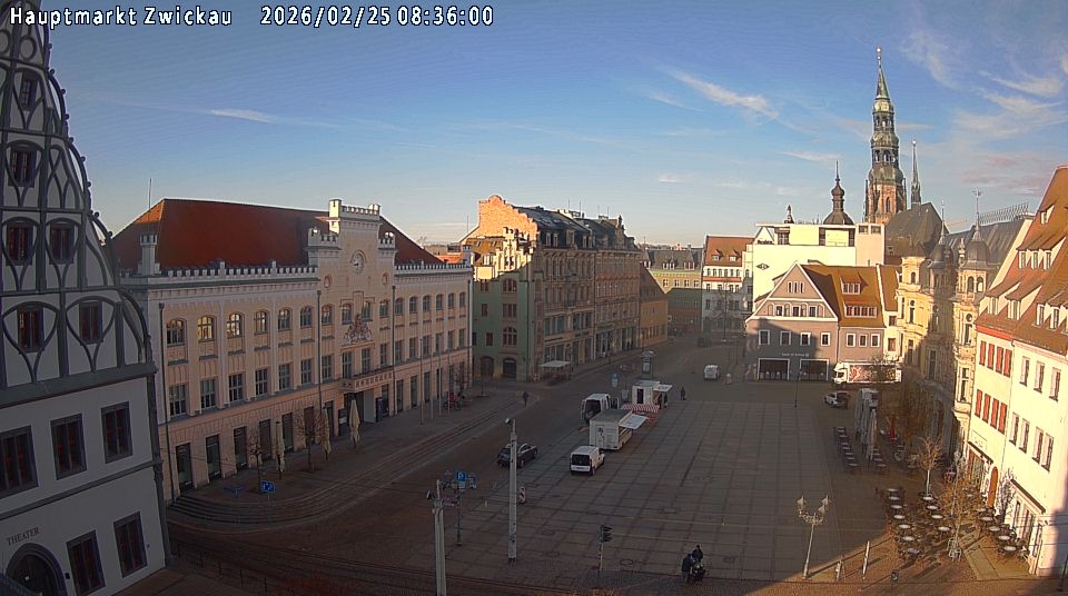 Archiv Foto Webcam Hauptmarkt Zwickau