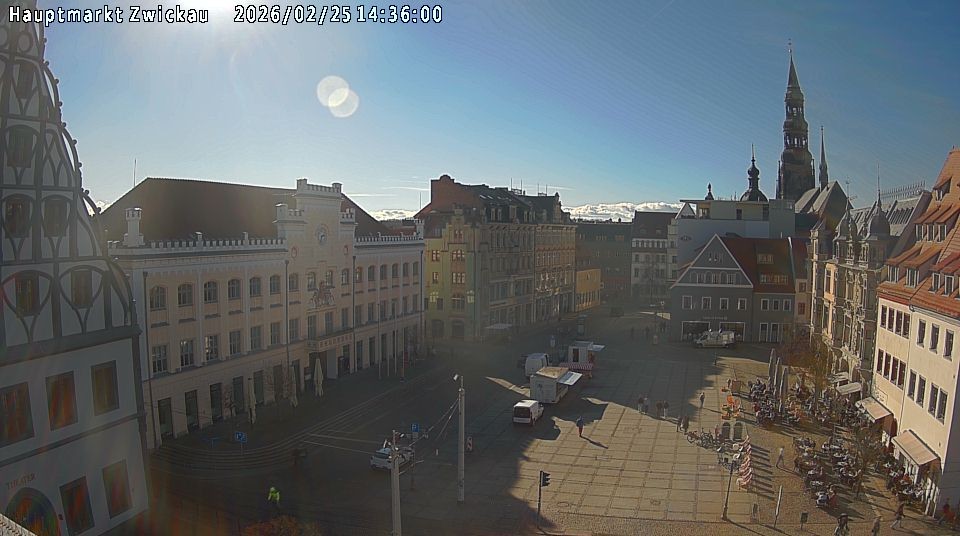 Archiv Foto Webcam Hauptmarkt Zwickau