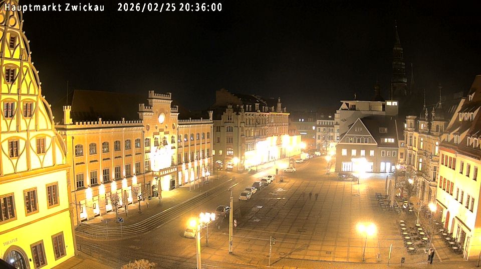 Archiv Foto Webcam Hauptmarkt Zwickau
