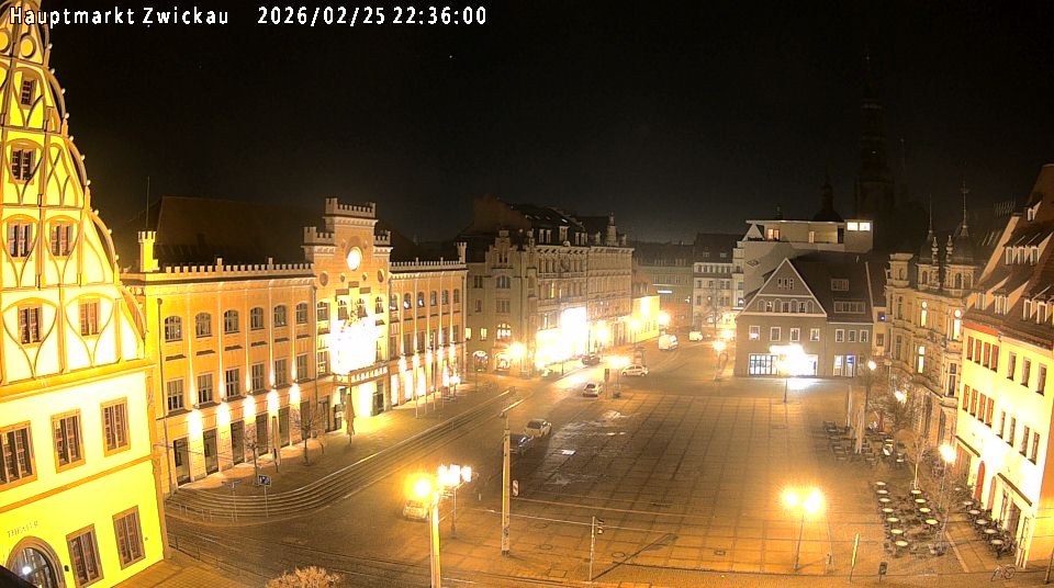 Archiv Foto Webcam Hauptmarkt Zwickau