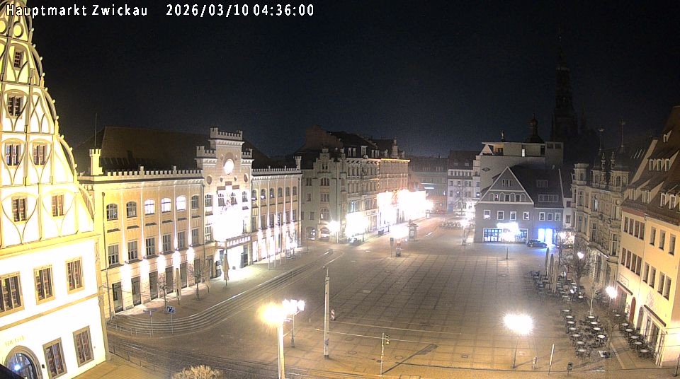 Archiv Foto Webcam Hauptmarkt Zwickau