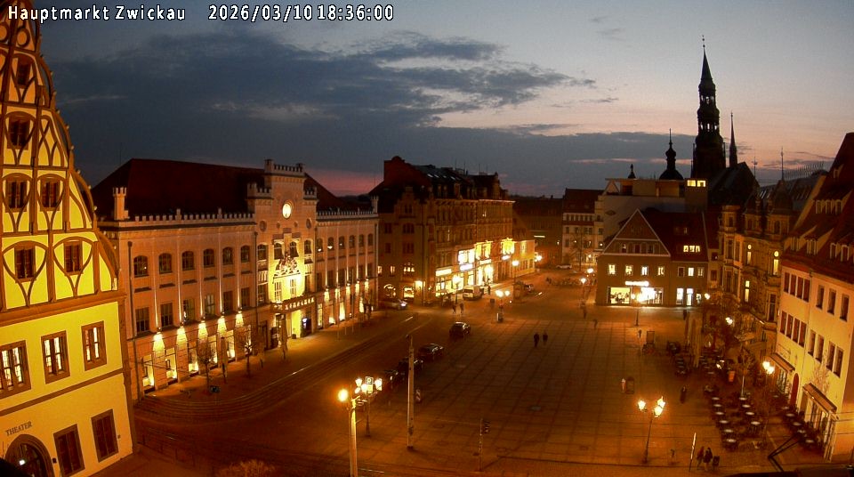 Archiv Foto Webcam Hauptmarkt Zwickau