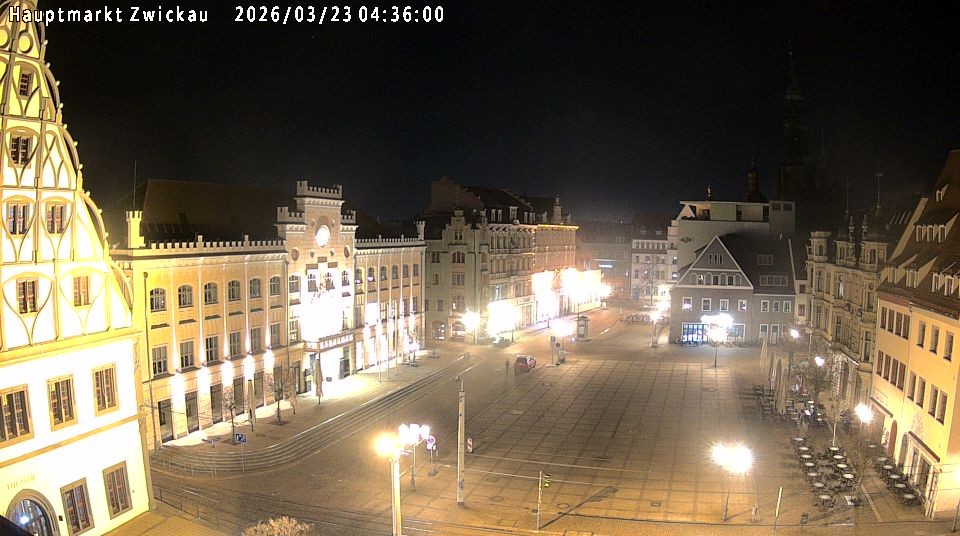Archiv Foto Webcam Hauptmarkt Zwickau