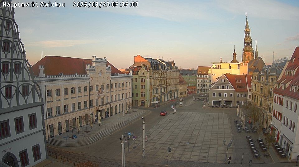 Archiv Foto Webcam Hauptmarkt Zwickau