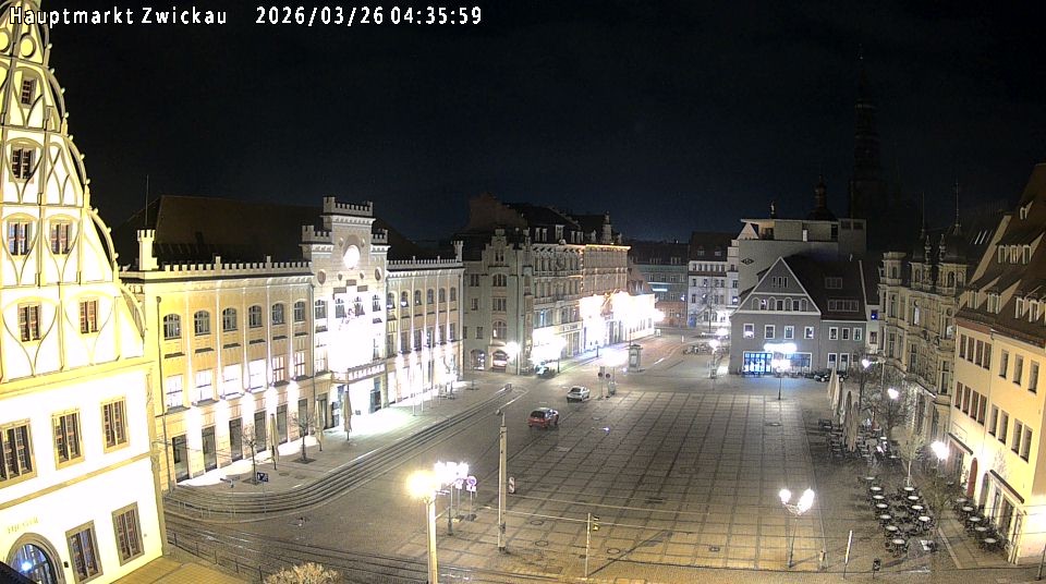 Archiv Foto Webcam Hauptmarkt Zwickau