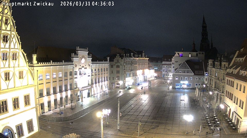 Archiv Foto Webcam Hauptmarkt Zwickau