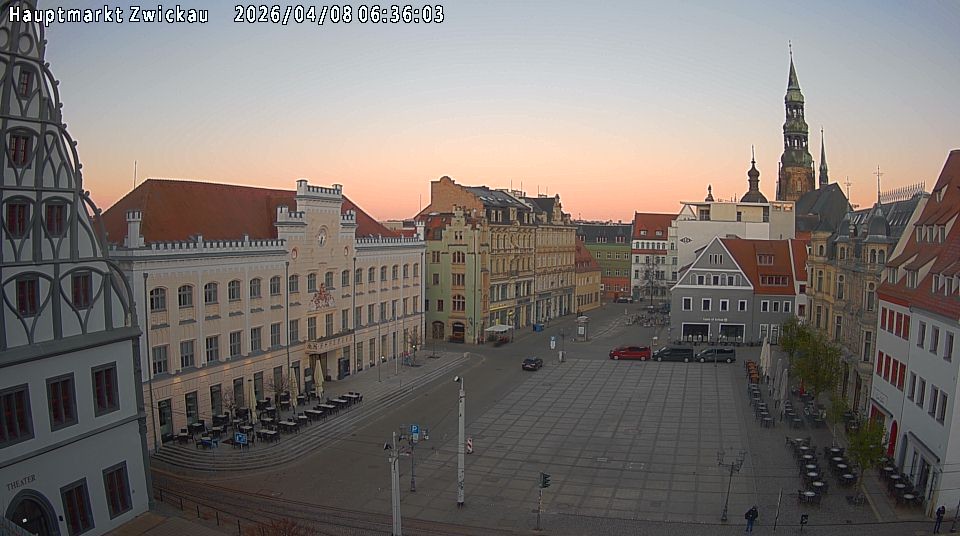 Archiv Foto Webcam Hauptmarkt Zwickau