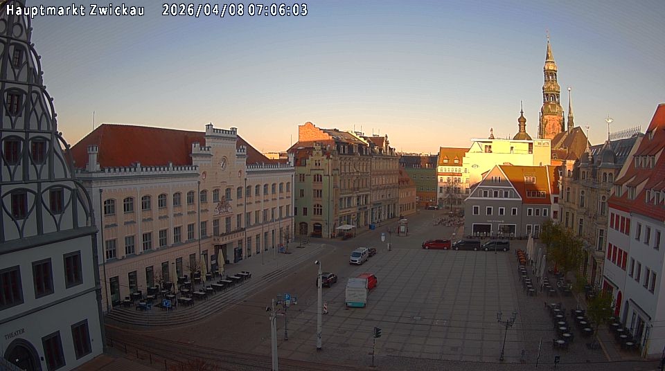 Archiv Foto Webcam Hauptmarkt Zwickau